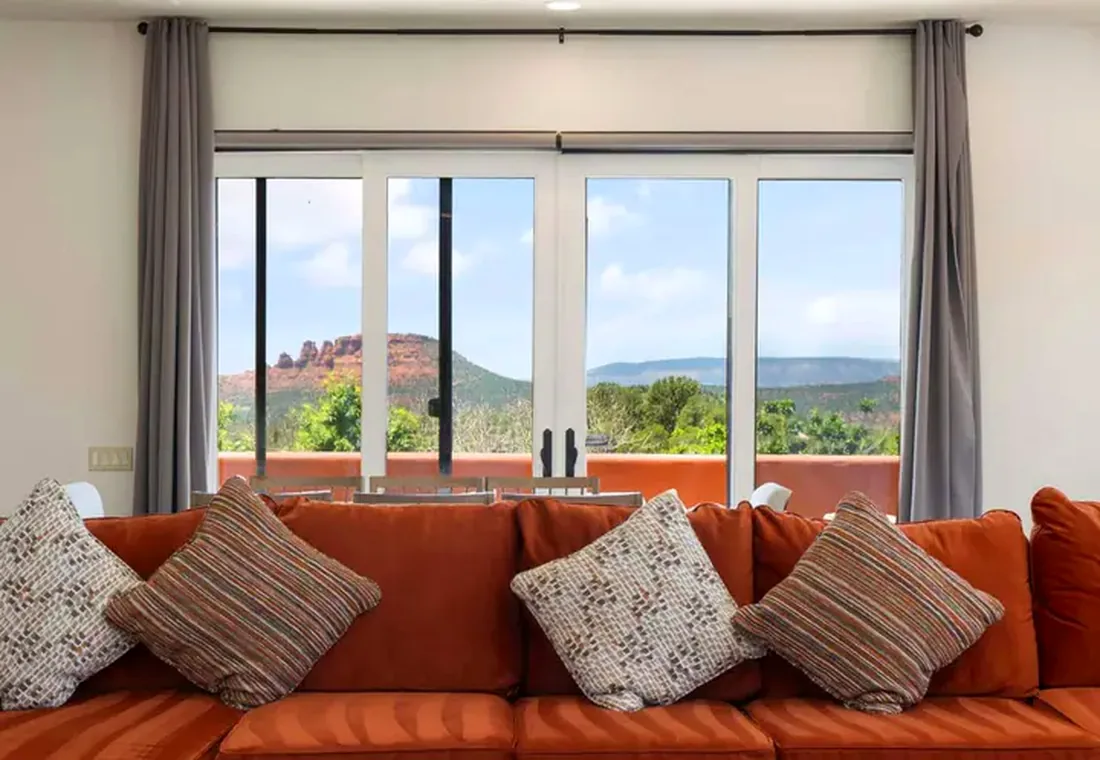 A bedroom in the retreat house