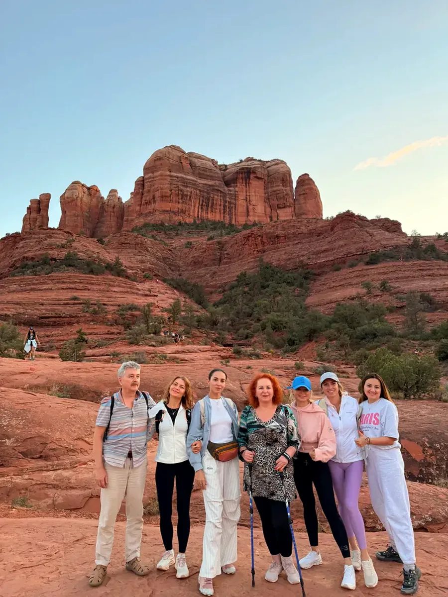 The group at a past retreat with Lexa