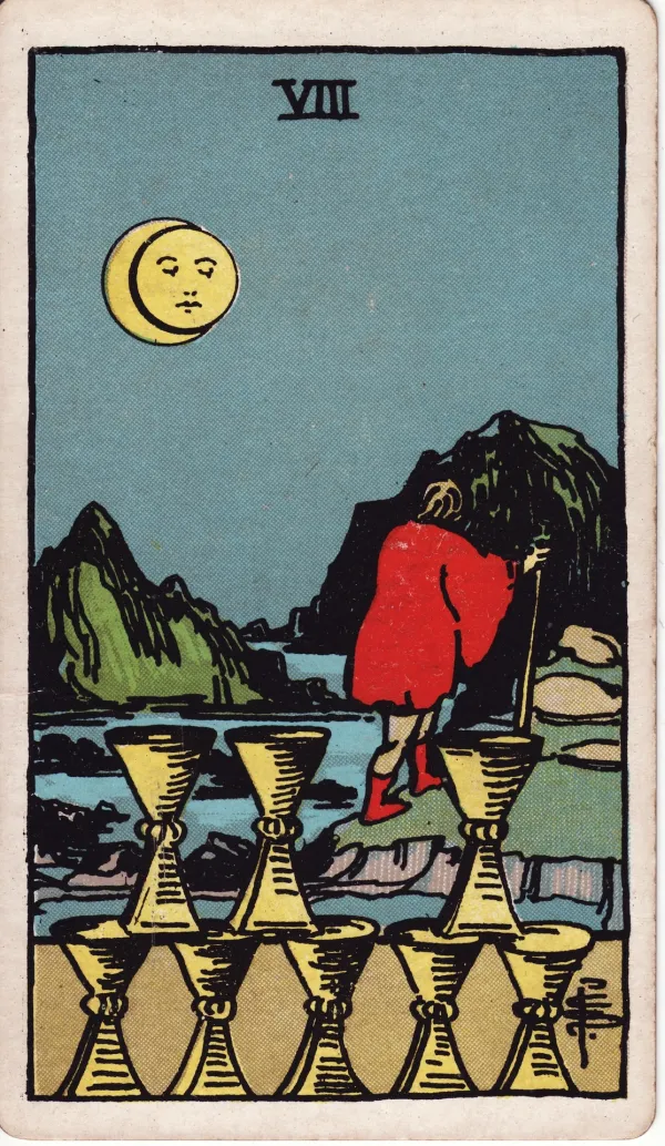 A card turned face up in this position