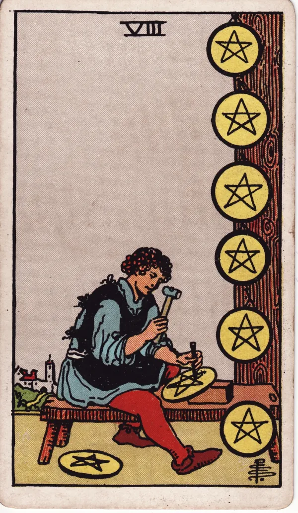 A card turned face up in this position
